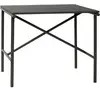 Hubsch Interior Table à manger de jardin carrée en métal noire - Hübsch