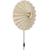 Hubsch Applique textile métal - sable / laiton
