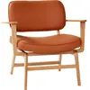 Hübsch - Fauteuil lounge, piètement en bois FSC Naturel taille unique