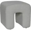 Pouf gris en tissu Sculpture - Hübsch