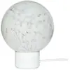 Hubsch Lampe de table verre / métal - blanc