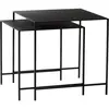 Hubsch Table basse en métal - lot de 2 pièces