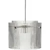 Hubsch Lampe à suspension verre / métal - clair / nickel