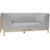 Hübsch Canapé En Bois De Chêne Et Polyester Gris