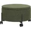Pouf de rangement - Hubsch Interior - Contain - vert - 66x37 cm