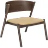 Hubsch Chaise longue Oblique marron foncé - 331606