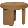 Pouf en polyester ocre 54xh41cm Rocco - Hübsch