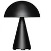 lampe à poser rechargeable LED HÜBSCH Mush, noir mat, hauteur 20 cm