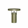 lampe à poser rechargeable HÜBSCH BringMe vert foncé métallisé, 28 cm