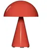 lampe à poser LED rechargeable HÜBSCH Mush, rouge clair, hauteur 20 cm