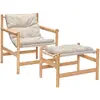 Hubsch Chaise Heritage avec repose-pieds - 422007