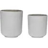 Hubsch Pot de fleurs gris clair - set de 2 pièces