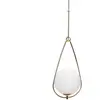 Hubsch ABOVE-Suspension Laiton/Verre opalin H83cm