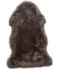 Hübsch Tapis en peau de mouton en poil court gris