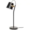 Hubsch Lampe de table en métal noir 18x26xh58cm