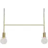 Hübsch Hubsch Suspension en laiton avec deux sources de lumière