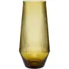 Hübsch Vase en verre ambre H26 H26