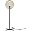 Hubsch Lampe de table en métal noir avec verre de fumée