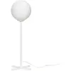 Hubsch Lampe de table en métal blanc avec verre blanc
