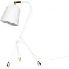 Hubsch Lampe de table en métal blanc avec détail en laiton