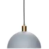 Hübsch Lampe à suspension en laiton et gris