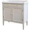 Meuble d'appoint buffet en bois blanc antique 83 x 41 x 91.5 cm