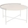Houe - Table basse Edge - Blanc - Acier thermolaqué - Designer Roee Ma...