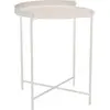 Houe - Table d'appoint Edge - Blanc - Acier thermolaqué - Designer Roe...