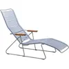 Chaise longue CLICK Sunlounger - bleu pigeon Houe