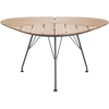 Houe - Table ronde Leaf - Bois naturel - Métal laqué époxy - Designer ...