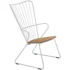 Houe - Fauteuil bas Paon - Bois naturel - Acier revêtement poudre - De...