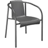 Houe - Fauteuil empilable Nami - Gris - Plastique recyclé - Designer H...