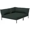 LEVEL 2 Lounge Set 2 - dark grey - Sunbrella Heritage alpine green Houe