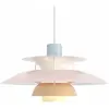 Louis Poulsen Suspension PH 5 bleu rose pêche - 5741113060