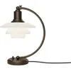 Louis Poulsen Lampe de table PH 2/2 Luna en laiton vieilli opalin - 57...