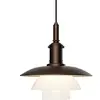 Louis Poulsen Suspension PH 3/3 laiton vieilli opale - 5741115806