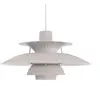 Louis Poulsen Suspension PH 5 monochrome gris huître - 5741113057