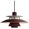 Louis Poulsen PH 5 mini suspension monochrome bordeaux - 5741115013