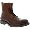 Jack & Jones Jfw Russel Leather - Boots homme cuir cognac à lacets