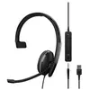 Micro-casque - EPOS - ADAPT 135T USB II - Filaire - Sur-oreille - Noir