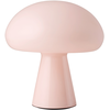 Lampe à poser LED rechargeable Gubi Obello, rose poudré, IP44, verre