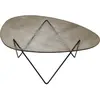 Gubi - Table basse Pedrera - Marron - Verre trempé texturé - Designer ...