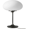 Lampe de table Gubi Stemlite, noir-chrome, hauteur 42 cm, à intensité ...