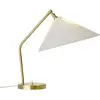 Lampe à poser Gubi Gräshoppa, blanche, métal/textile, E14