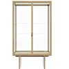 GUBI buffet PRIVATE VITRINE (Placage chêne teinté clair - bois et verr...