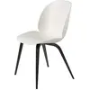 Gubi Chaise Beetle Dining Chair Base En Hêtre Noir (Alabaster White - ...