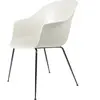 Chaise blanche noir chromée Bat - Gubi