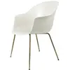 Chaise blanche en laiton vieilli Bat - Gubi