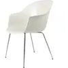 Chaise blanche chromée Bat - Gubi