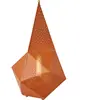 Lampe portable en métal perforé orange 18x18x36cm Bagdad - Gubi